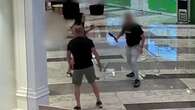 CCTV captures the moment shoppers threatened with machete