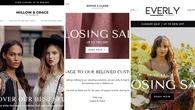 They seem like local businesses offering closing down sale bargains