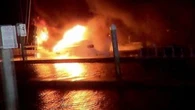 Massive blaze engulfs boat in Adelaide's north