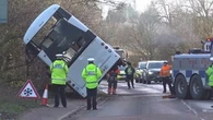 School bus crash in England leaves 1 student dead, 2 seriously injured