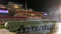 North Korea displays new long-range missile at a military parade