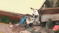 One person feared dead after truck smashes into retirement home