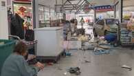 Man and woman injured after car crashes into Melbourne shopping centre