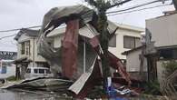 Typhoon begins dumping rain on parts of Japan, leaving one dead and several injured