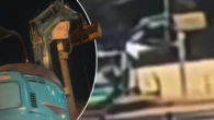 CCTV captures bizarre move to block speed camera