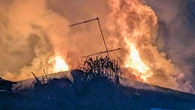 Family narrowly escape house fire sparked by a battery