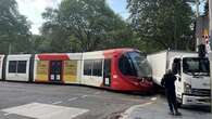 Light rail tram, truck collide in Sydney's CBD