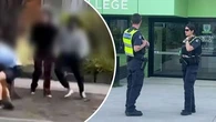 Girl, 16, arrested after 'targeted' affray outside Melbourne school
