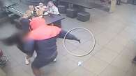 Confronting video shows domestic violence attack at Sydney McDonald's