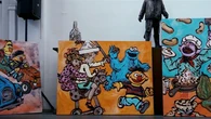 Melbourne artist becomes first Australian painter to work with Sesame Street