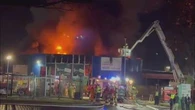 Suspicious blaze tears through Melbourne factory