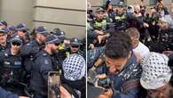 'Extremely hostile': Pro-Palestine protesters and police clash in Melbourne CBD