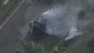 Three arrested after shooting in Sydney's south west, car torched