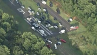 Skydiving plane with 15 people onboard goes off runway at US airport