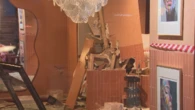 'Pay': Threat left behind at luxury nail salon after overnight ram-raid