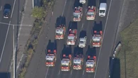 Firefighters begin levy protest in Melbourne's CBD ahead of state budget