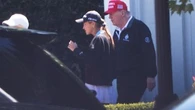 Where is Donald Trump today? On the golf course
