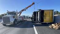 Truck carrying 7.2 tonne of avocadoes overturns on US highway