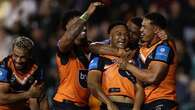 Tigers surge to upset win after three Manly sin bins