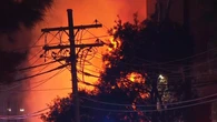 Blaze erupts at industrial site in Sydney's inner west