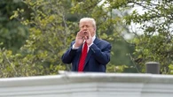Trump takes an unexpected walk on the White House roof