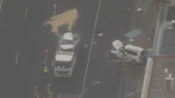Multi-vehicle collision brings down power pole on Melbourne highway