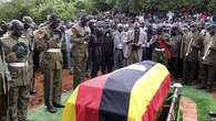 Ugandan Olympic athlete killed by partner farewelled at military funeral