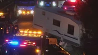 Man accused of hijacking and crashing caravan with three children inside