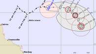 Tropical Cyclone Alfred forms over Coral Sea off Queensland coast