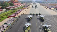 Nukes, lasers and 'robot wolves' on show as China flexes military might