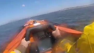 UK lifesavers rescue little girl blown out to sea on dinghy