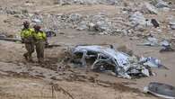 Angry flood survivors shout and throw mud at king