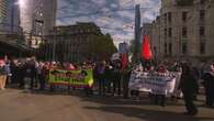 Five arrested as anti-war protesters take to Melbourne streets for second day