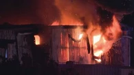 'Remain indoors': Fire prompts emergency warning for hundreds