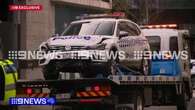 Police cars rammed by alleged stolen vehicle near busy Melbourne strip