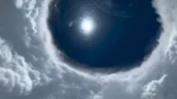 Breathtaking 'stadium effect' captured in eye of rare Hurricane Erin