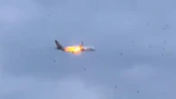 Plane forced to land in Italy after flames erupt mid-air