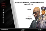 LIVE | Vusimuzi ‘Cat’ Matlala, Fannie Masemola appear in court