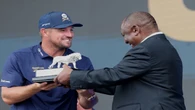 Emotional DeChambeau claims LIV Golf SA title after play-off