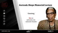 LIVE: Gertrude Shope Memorial Lecture