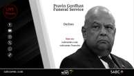 LIVE: Pravin Gordhan Funeral Service at the Nkosi Albert Luthuli ICC