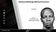 LIVE: Solomon Kalushi Mahlangu Commemoration