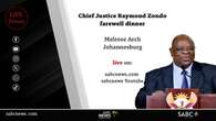 LIVE: Farewell dinner for Chief Justice Raymond Zondo