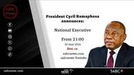 LIVE: President Cyril Ramaphosa announces National Executive