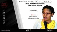 LIVE: Cabinet briefing on meeting outcomes