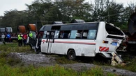 Train and bus collide in central Kenya, at least 4 killed