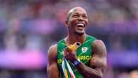 Akani Simbine leads relay team to win silver in electric 400m race