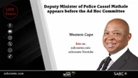LIVE | Cassel Mathale appears before Parliament Ad hoc Committee
