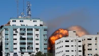 Gaza tower housing AP, Al Jazeera collapses after missile strike: Witness