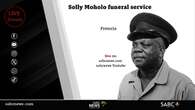 LIVE: Gospel singer Solly Moholo funeral service